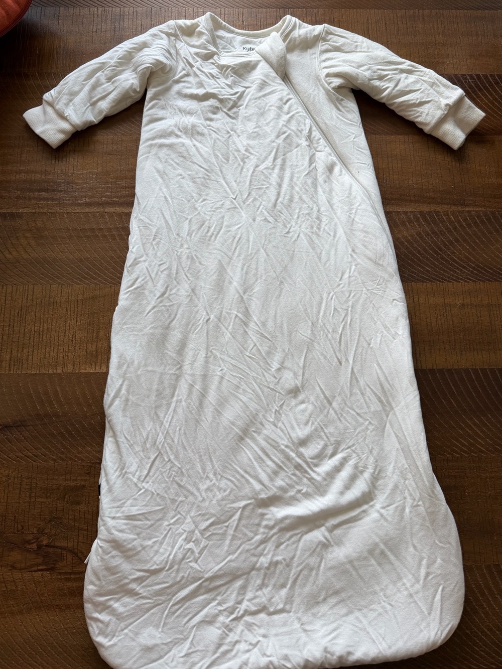 Kyte Baby White Long Sleeve Sleep Sack 1.0 Tog Like New